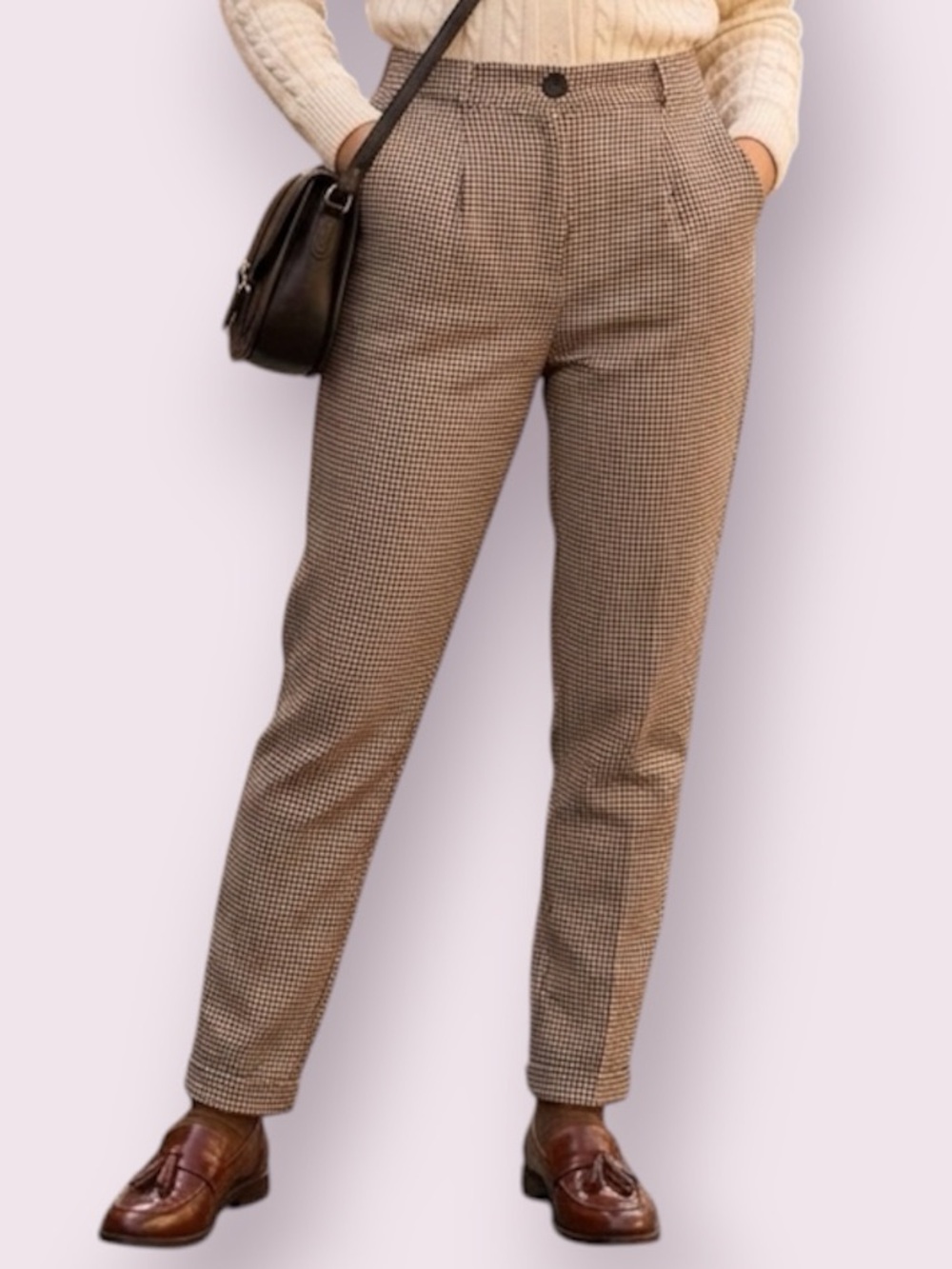 Urban Outfitters Urban Renewal Remnants Check Trousers Pants Black White Small P